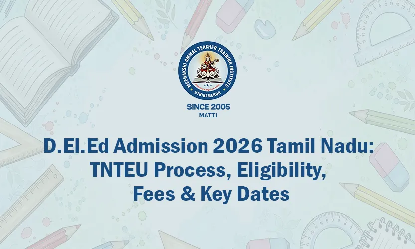 D.El.Ed Admission 2026 Tamil Nadu at MATTI