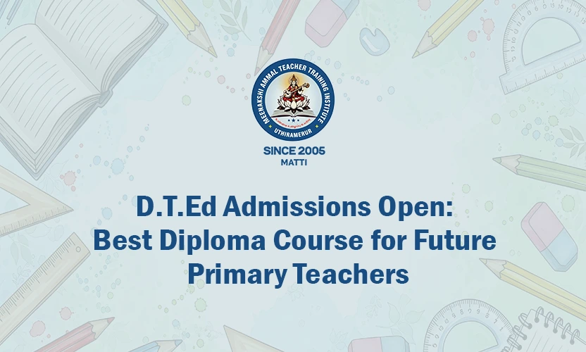 D.T.Ed Admissions Open at MATTI