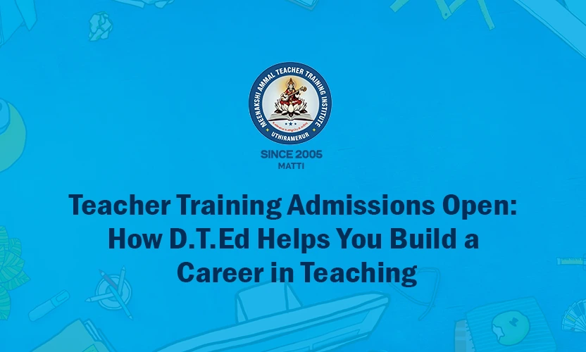 Teacher Training Admissions Open at MATTI